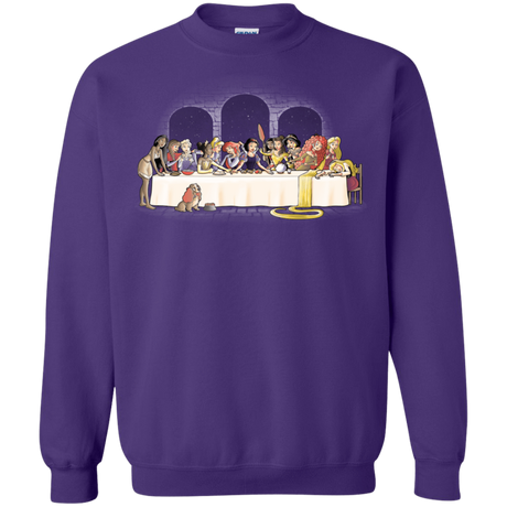 Sweatshirts Purple / S Princess Dinner (2) Crewneck Sweatshirt