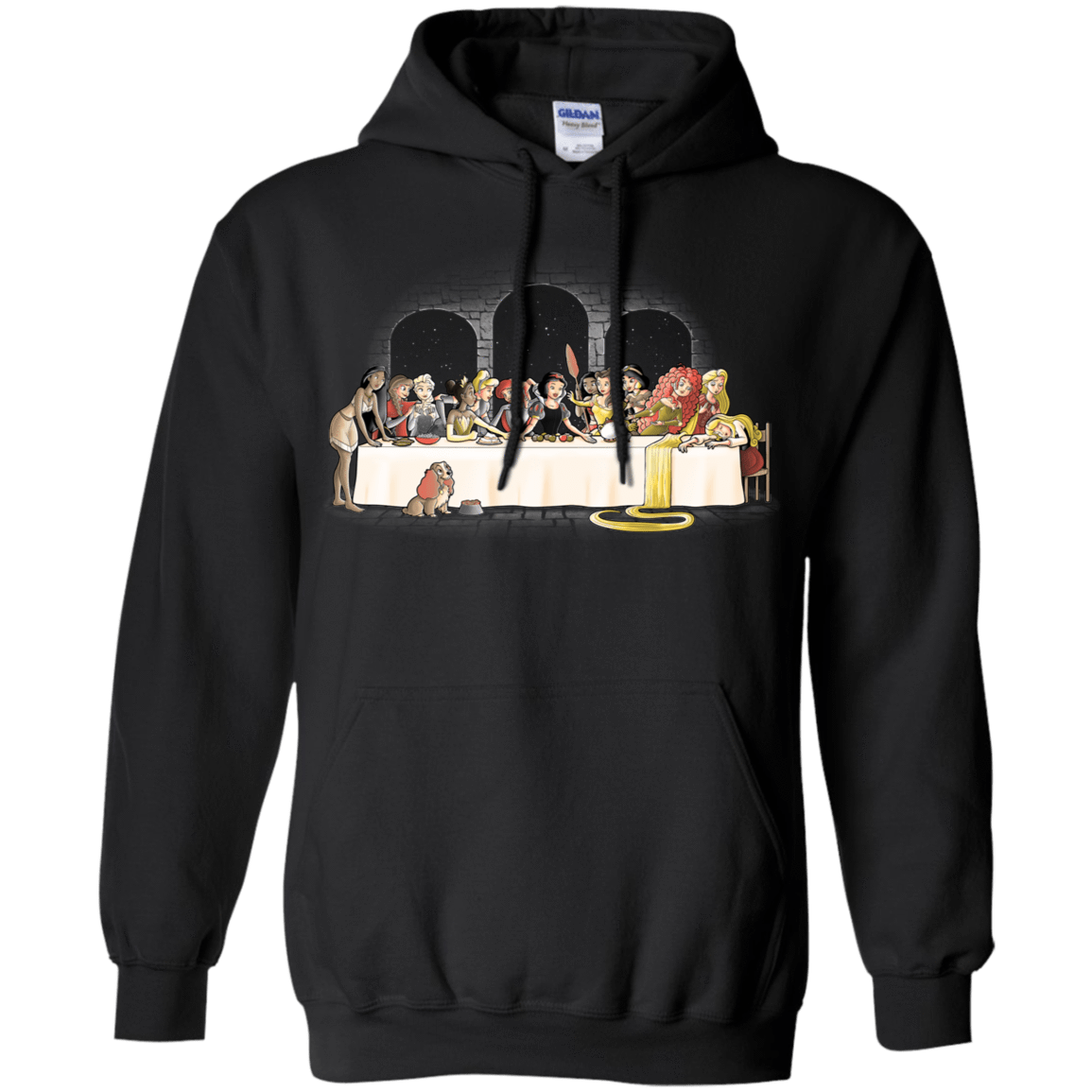 Sweatshirts Black / S Princess Dinner (2) Pullover Hoodie