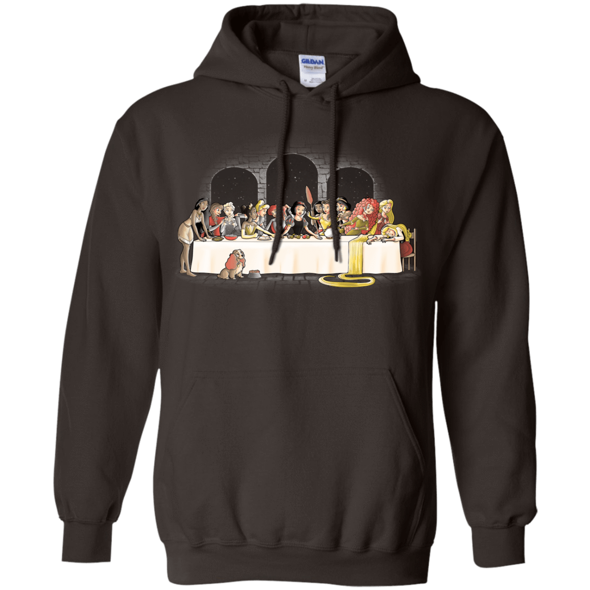 Sweatshirts Dark Chocolate / S Princess Dinner (2) Pullover Hoodie