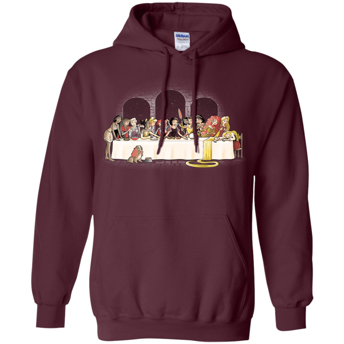 Sweatshirts Maroon / S Princess Dinner (2) Pullover Hoodie