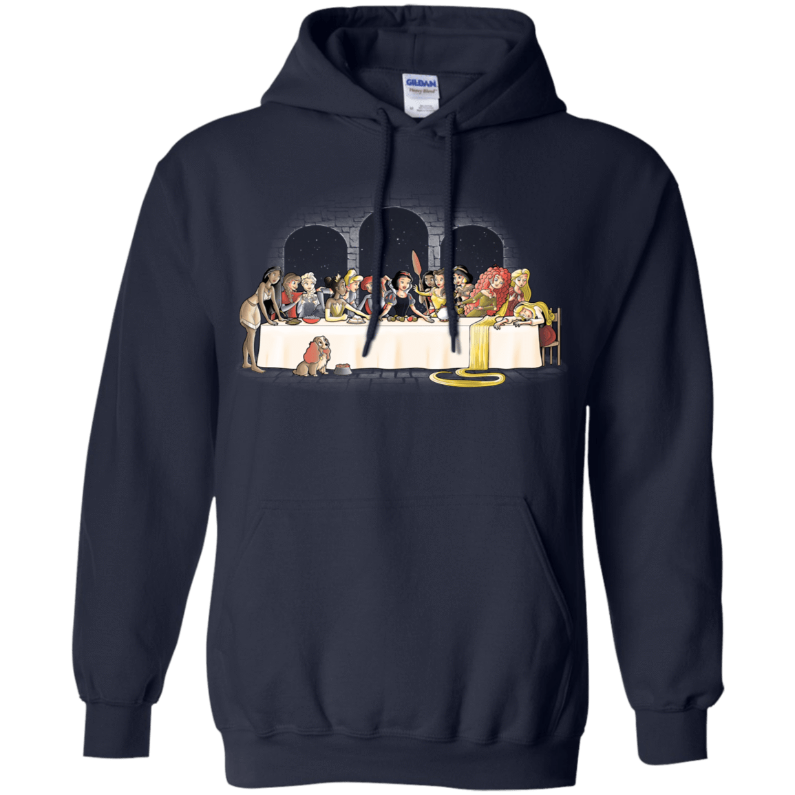 Sweatshirts Navy / S Princess Dinner (2) Pullover Hoodie