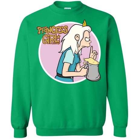 Sweatshirts Irish Green / S Princess Girl Crewneck Sweatshirt