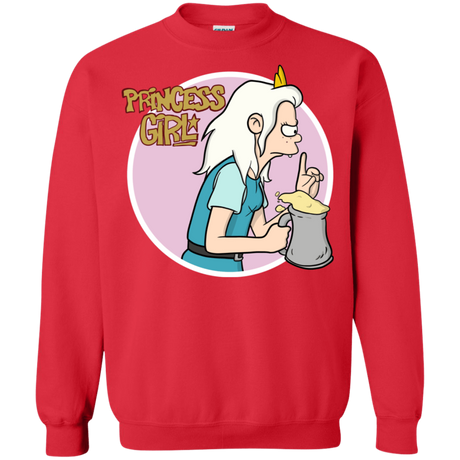 Sweatshirts Red / S Princess Girl Crewneck Sweatshirt