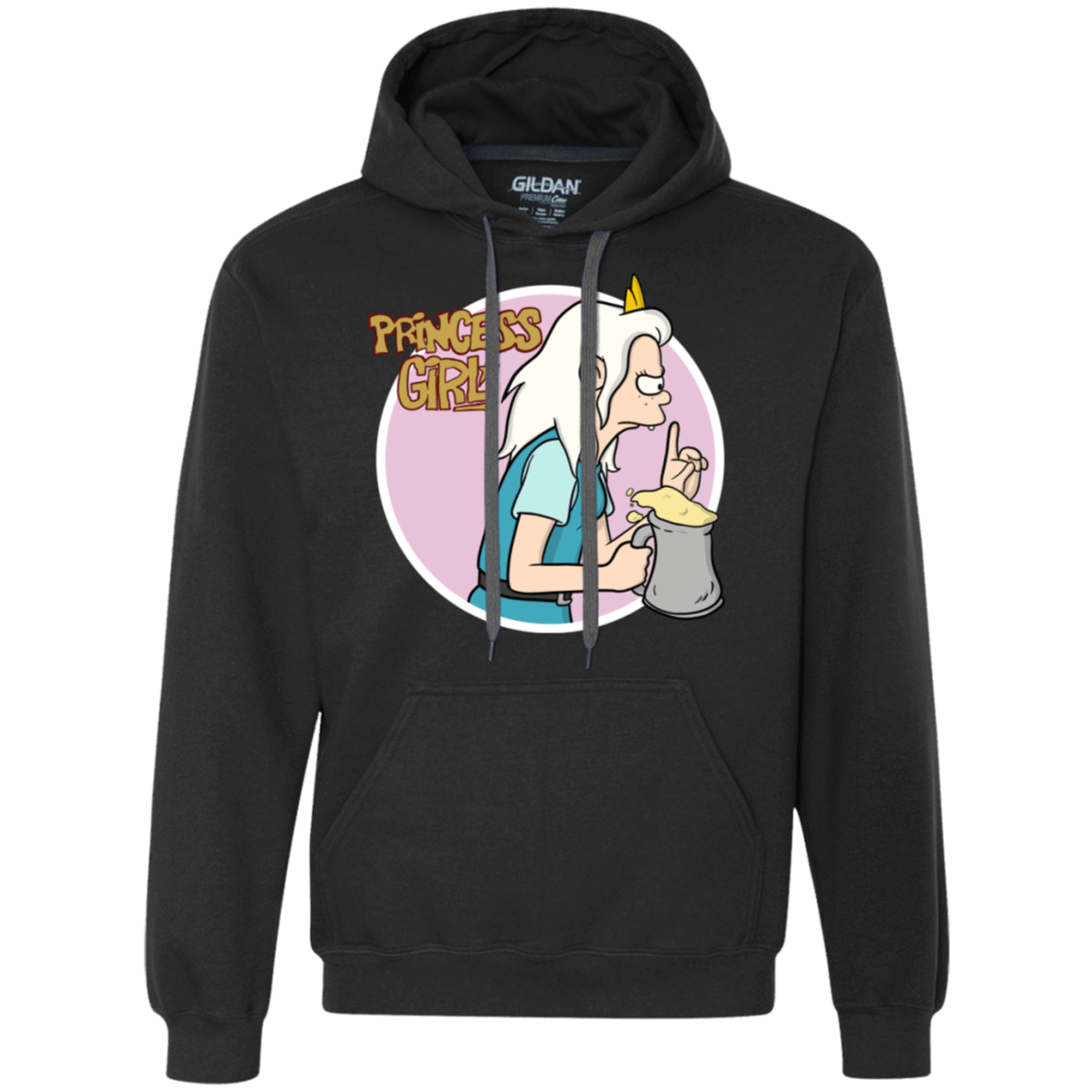 Sweatshirts Black / S Princess Girl Premium Fleece Hoodie