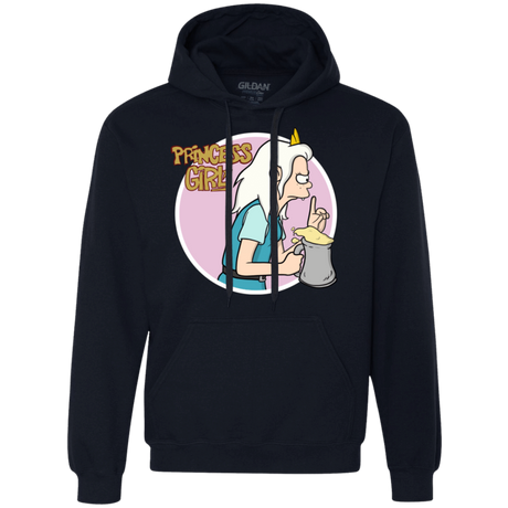 Sweatshirts Navy / S Princess Girl Premium Fleece Hoodie