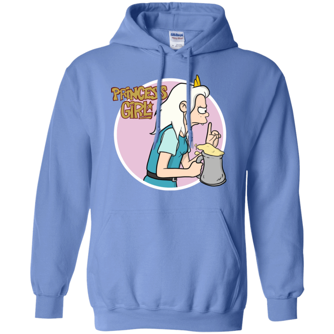 Sweatshirts Carolina Blue / S Princess Girl Pullover Hoodie