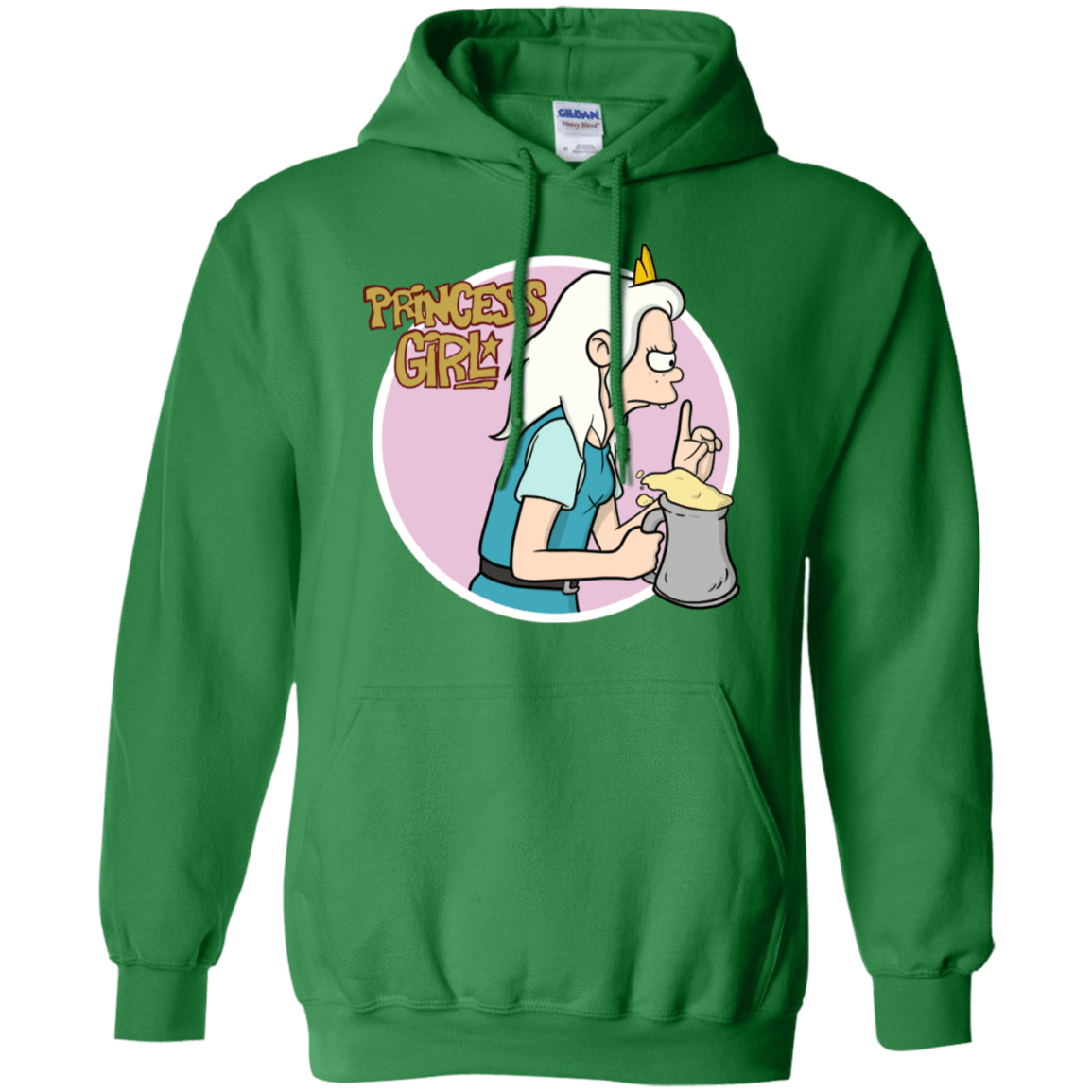 Sweatshirts Irish Green / S Princess Girl Pullover Hoodie