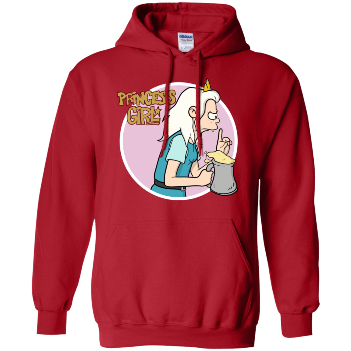 Sweatshirts Red / S Princess Girl Pullover Hoodie