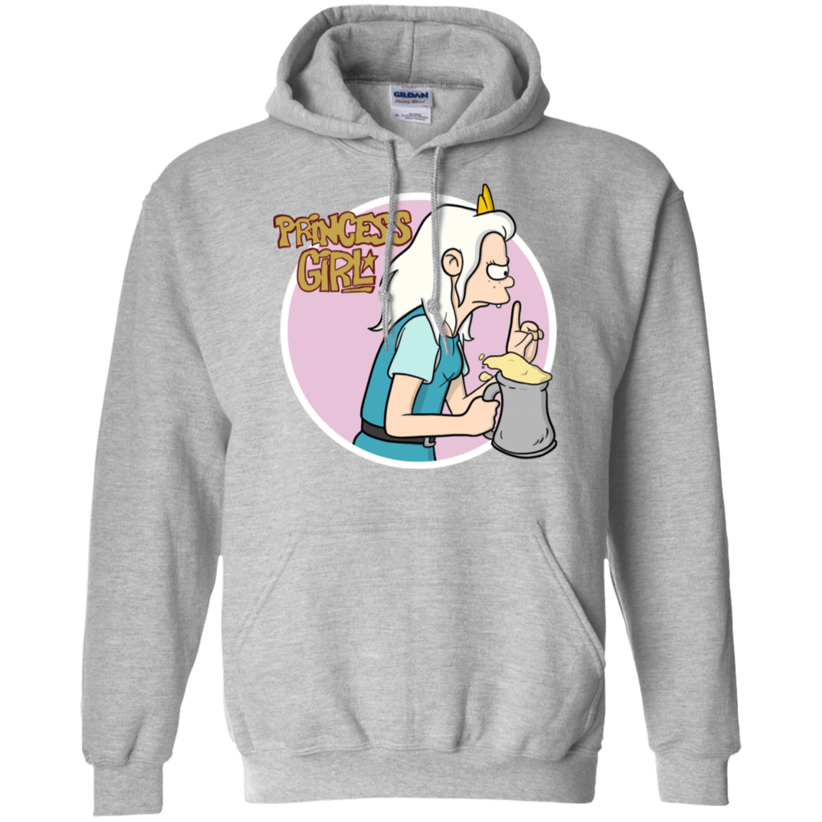 Sweatshirts Sport Grey / S Princess Girl Pullover Hoodie