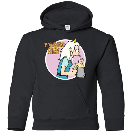Sweatshirts Black / YS Princess Girl Youth Hoodie
