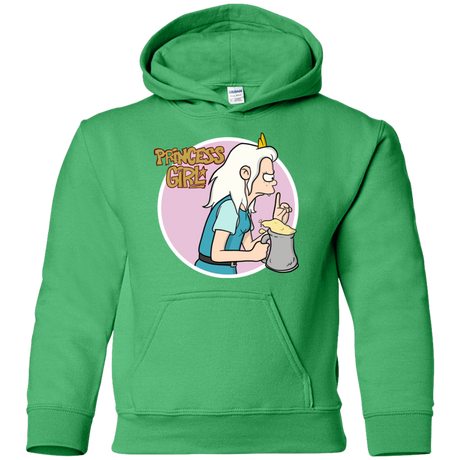 Sweatshirts Irish Green / YS Princess Girl Youth Hoodie