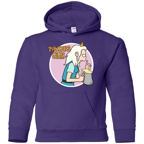 Sweatshirts Purple / YS Princess Girl Youth Hoodie