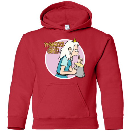 Sweatshirts Red / YS Princess Girl Youth Hoodie