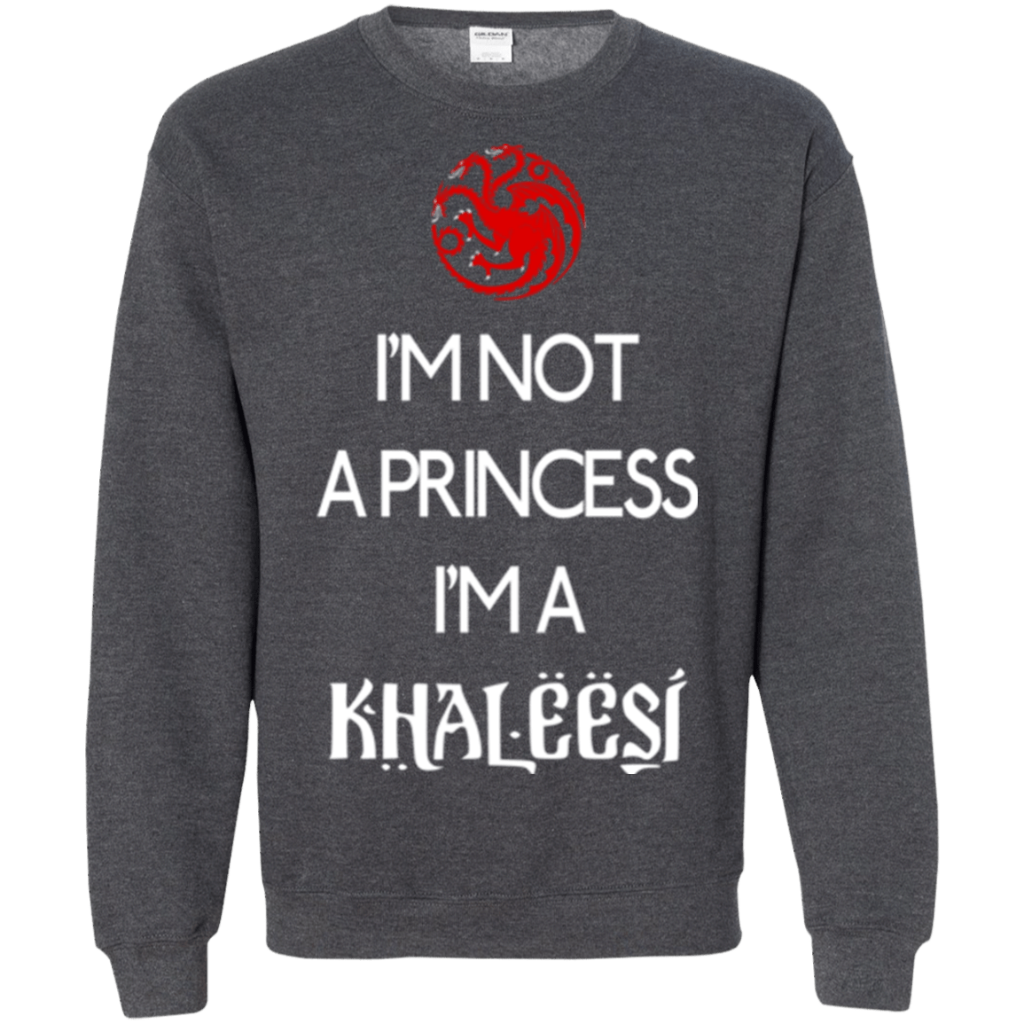 Sweatshirts Dark Heather / Small Princess Khaleesi Crewneck Sweatshirt