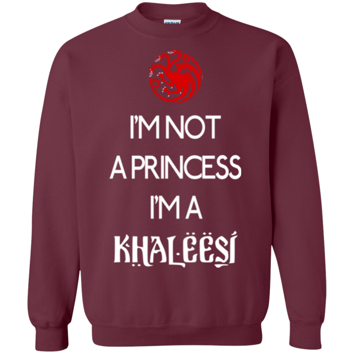 Sweatshirts Maroon / Small Princess Khaleesi Crewneck Sweatshirt