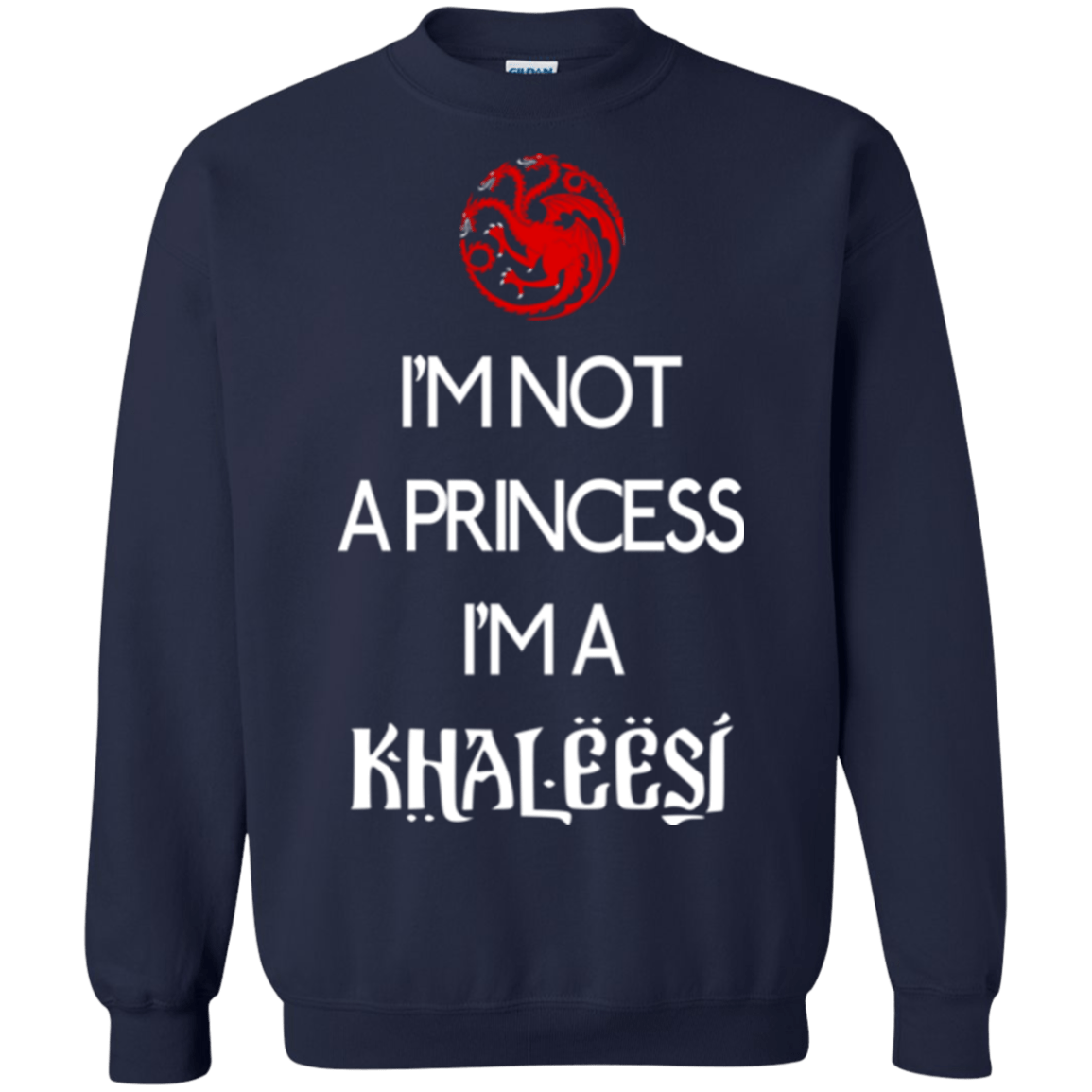 Sweatshirts Navy / Small Princess Khaleesi Crewneck Sweatshirt