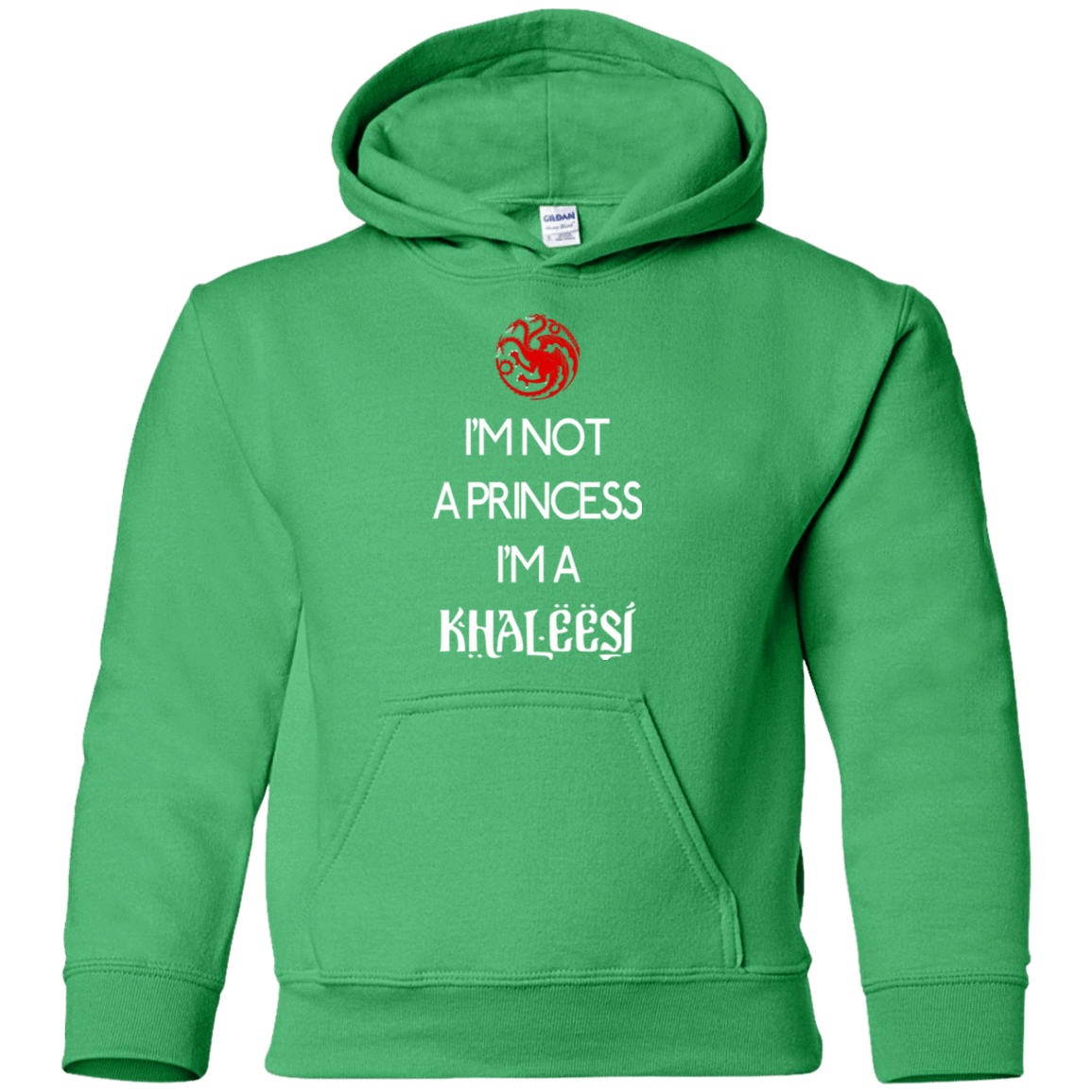 Sweatshirts Irish Green / YS Princess Khaleesi Youth Hoodie