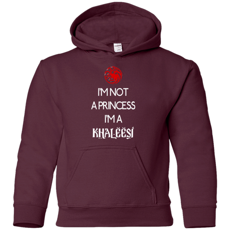 Sweatshirts Maroon / YS Princess Khaleesi Youth Hoodie