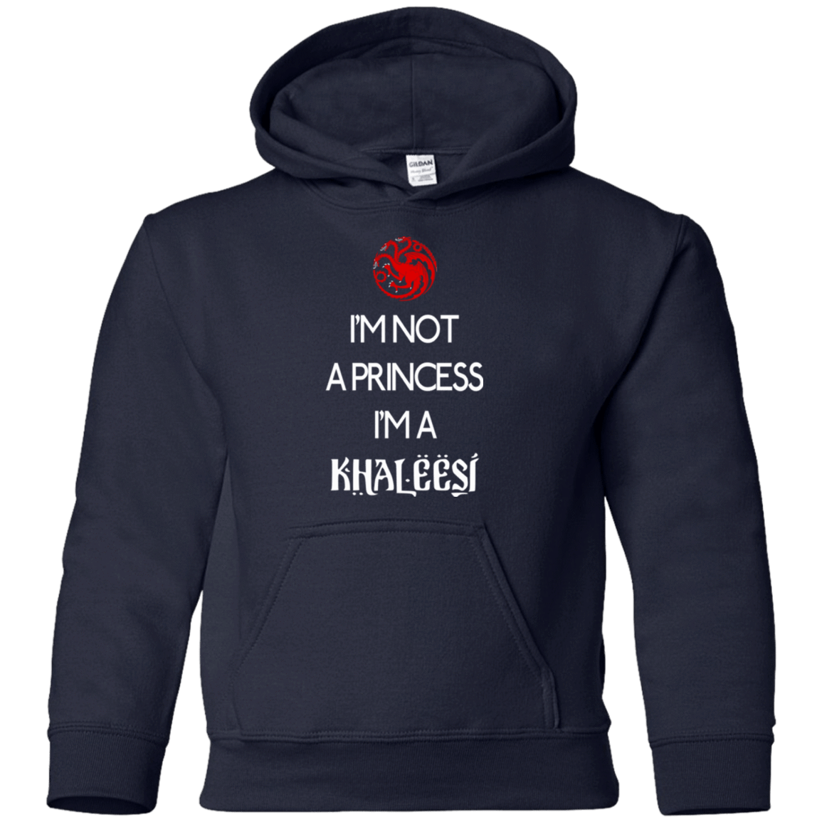 Sweatshirts Navy / YS Princess Khaleesi Youth Hoodie