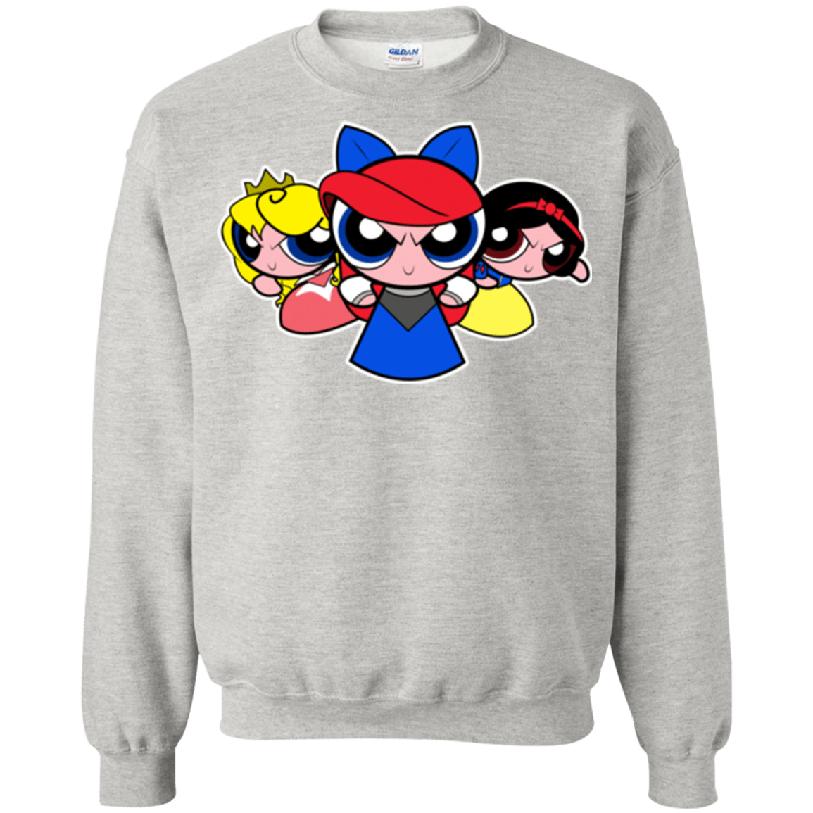 Sweatshirts Ash / Small Princess Puff Girls Crewneck Sweatshirt