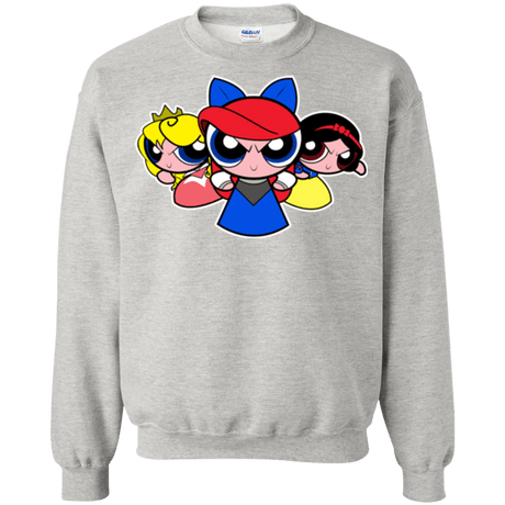 Sweatshirts Ash / Small Princess Puff Girls Crewneck Sweatshirt