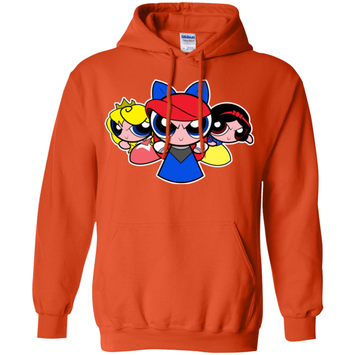 Sweatshirts Orange / Small Princess Puff Girls Pullover Hoodie