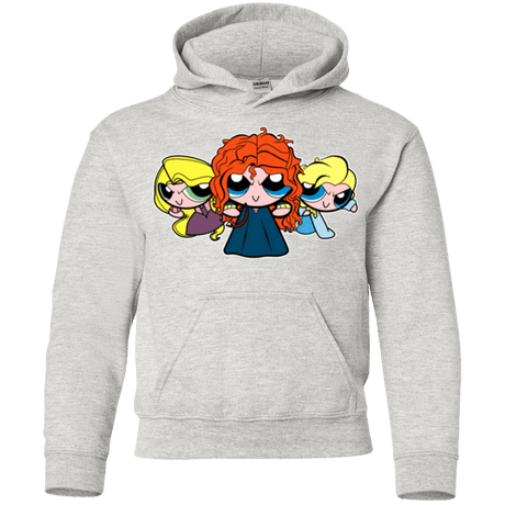 Sweatshirts Ash / YS Princess Puff Girls2 Youth Hoodie