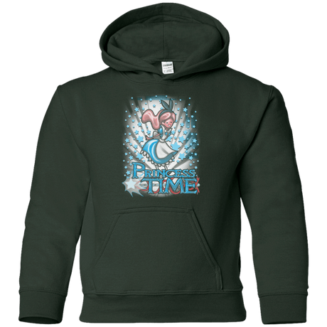 Sweatshirts Forest Green / YS Princess Time Alice Youth Hoodie
