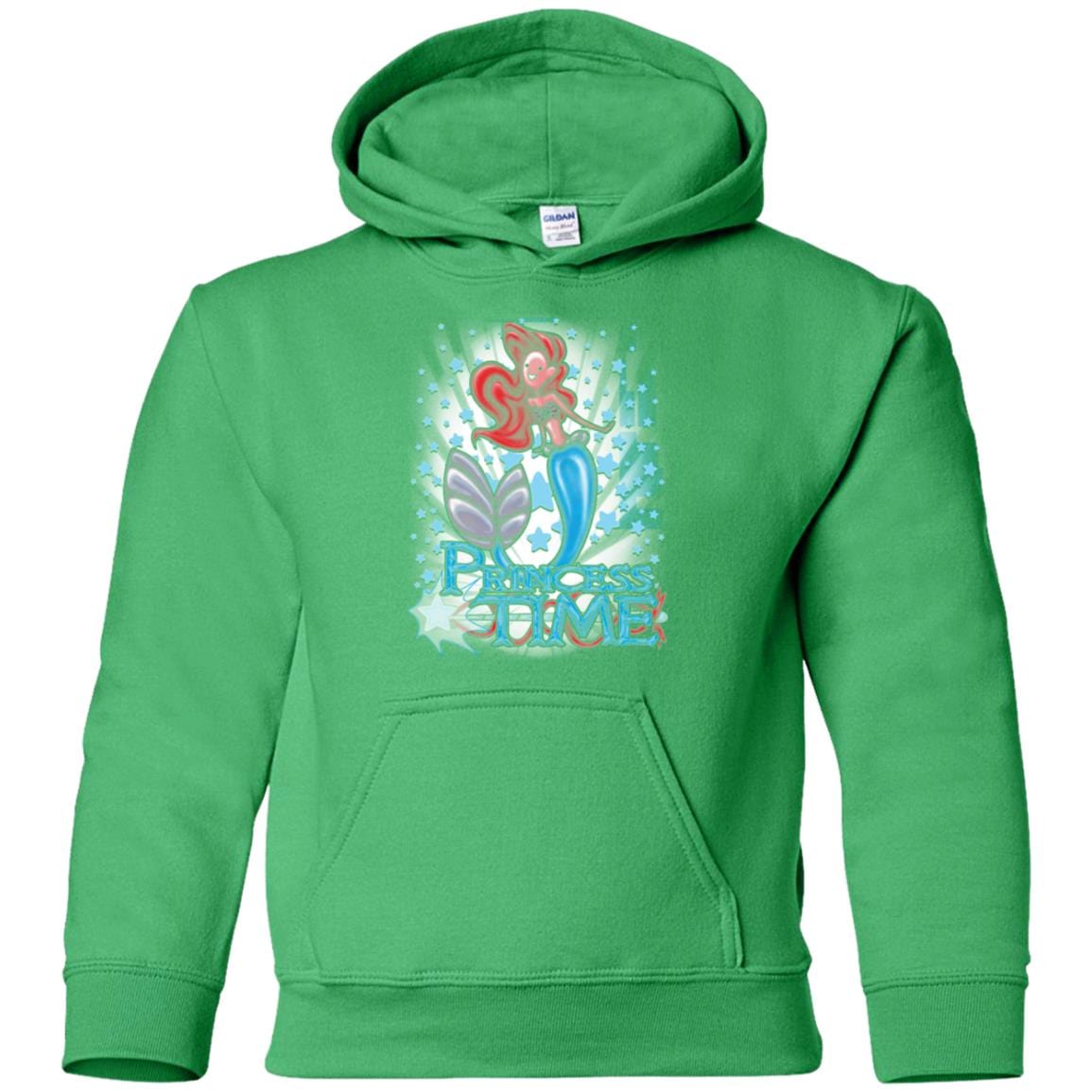 Sweatshirts Irish Green / YS Princess Time Ariel Youth Hoodie