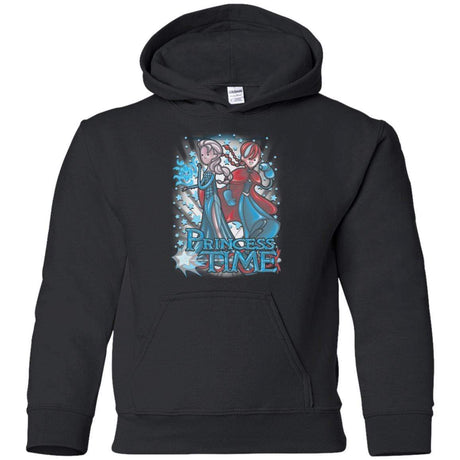 Sweatshirts Black / YS Princess Time Elsa Anna Youth Hoodie