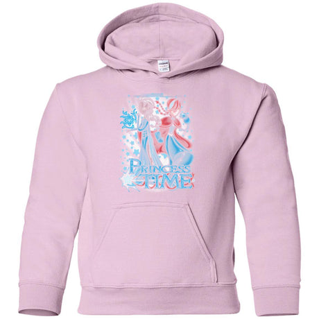 Sweatshirts Light Pink / YS Princess Time Elsa Anna Youth Hoodie