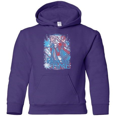 Sweatshirts Purple / YS Princess Time Elsa Anna Youth Hoodie