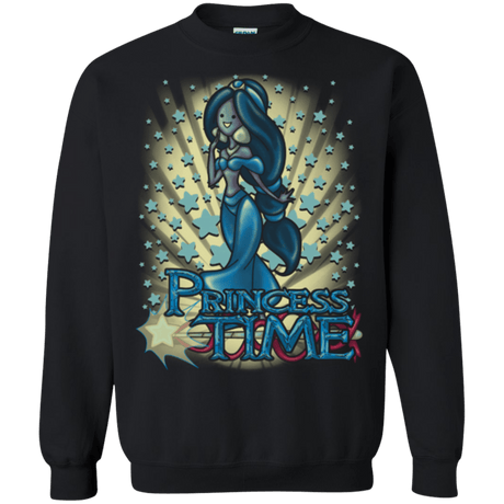 Sweatshirts Black / Small Princess Time Jasmine Crewneck Sweatshirt