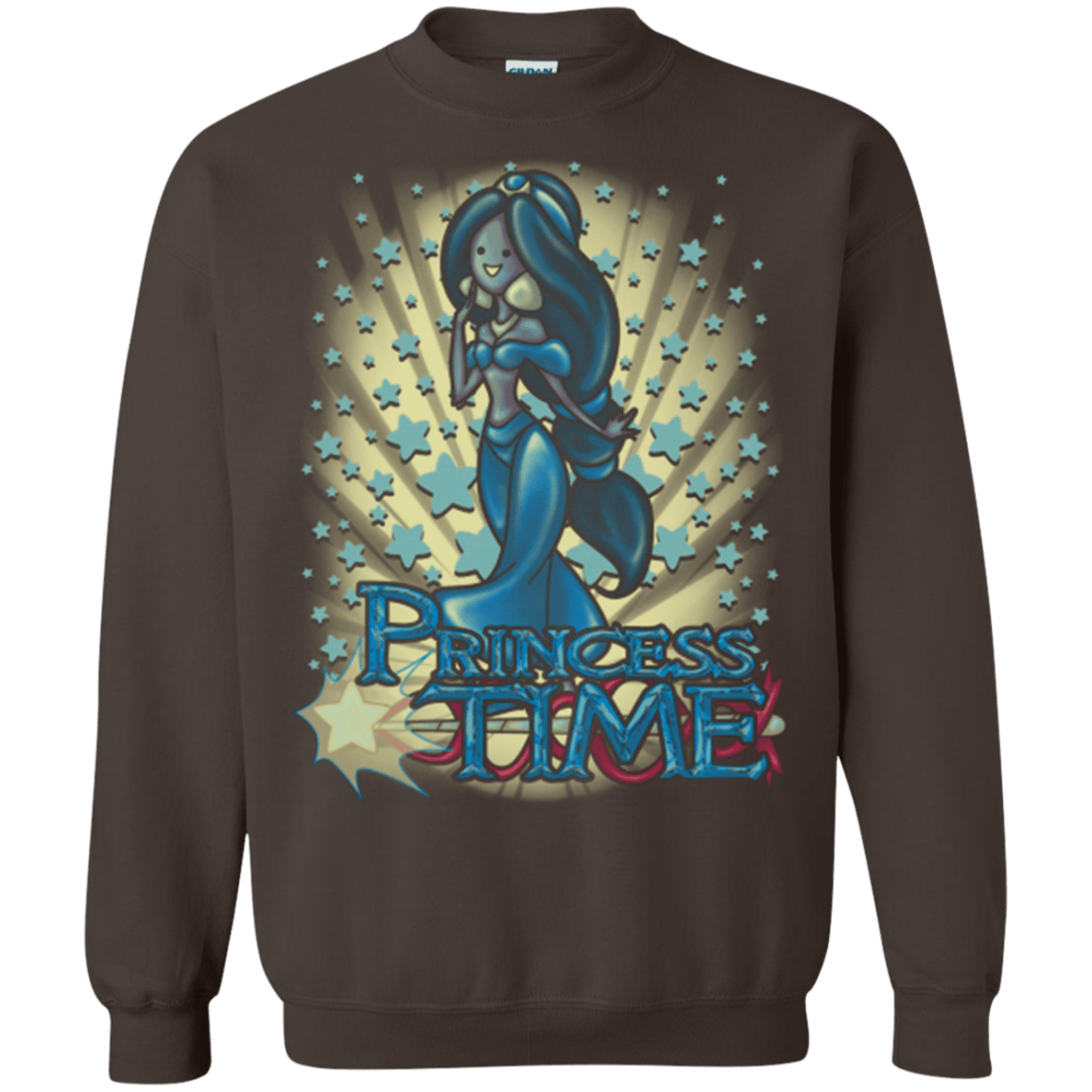 Sweatshirts Dark Chocolate / Small Princess Time Jasmine Crewneck Sweatshirt