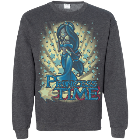 Sweatshirts Dark Heather / Small Princess Time Jasmine Crewneck Sweatshirt