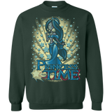 Sweatshirts Forest Green / Small Princess Time Jasmine Crewneck Sweatshirt