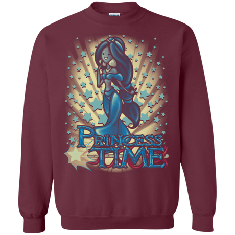 Sweatshirts Maroon / Small Princess Time Jasmine Crewneck Sweatshirt