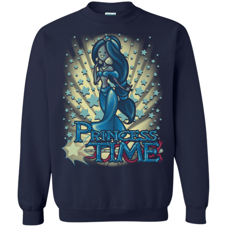 Sweatshirts Navy / Small Princess Time Jasmine Crewneck Sweatshirt