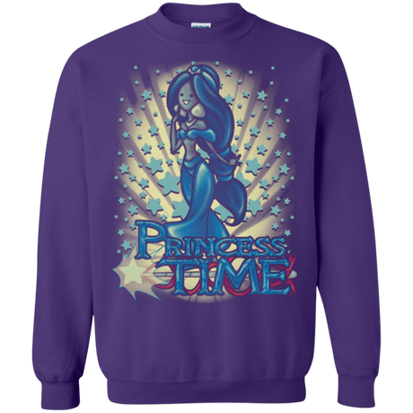 Sweatshirts Purple / Small Princess Time Jasmine Crewneck Sweatshirt
