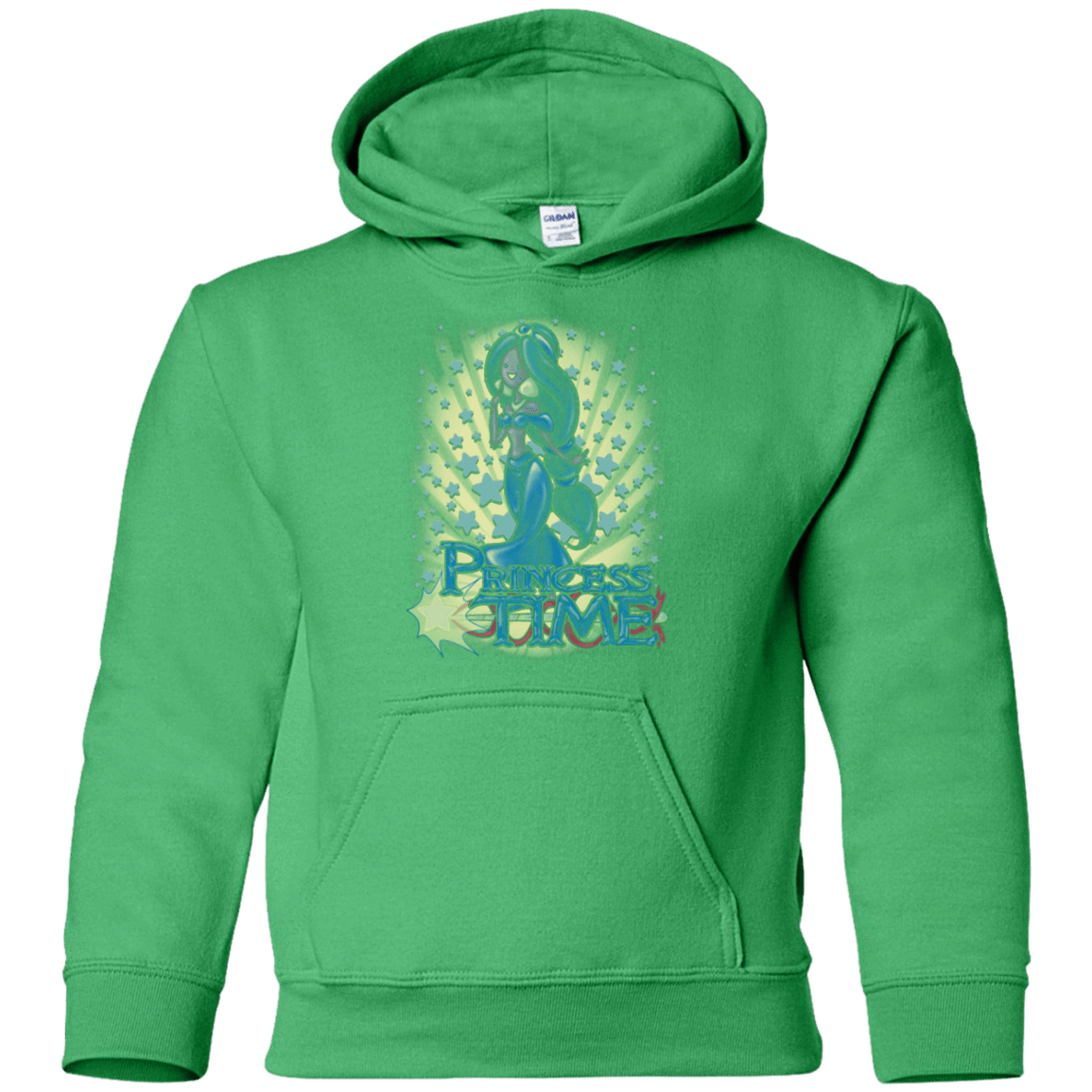 Sweatshirts Irish Green / YS Princess Time Jasmine Youth Hoodie