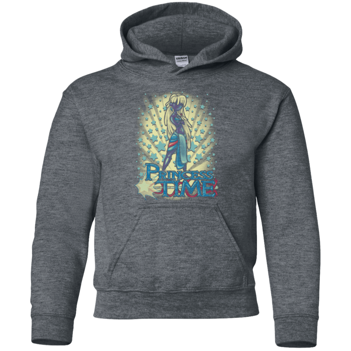 Sweatshirts Dark Heather / YS Princess Time Kida Youth Hoodie