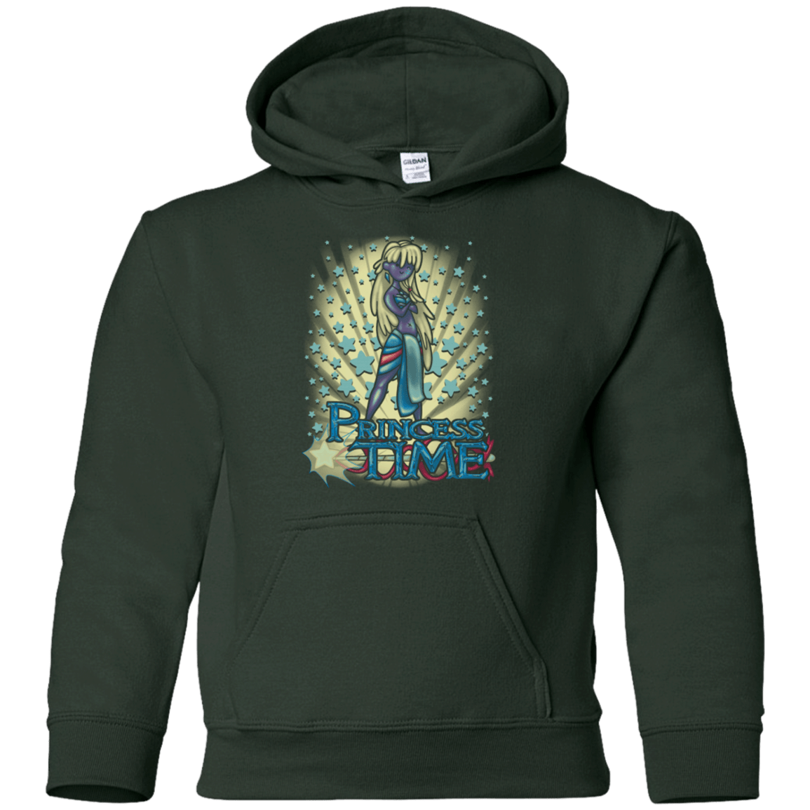 Sweatshirts Forest Green / YS Princess Time Kida Youth Hoodie