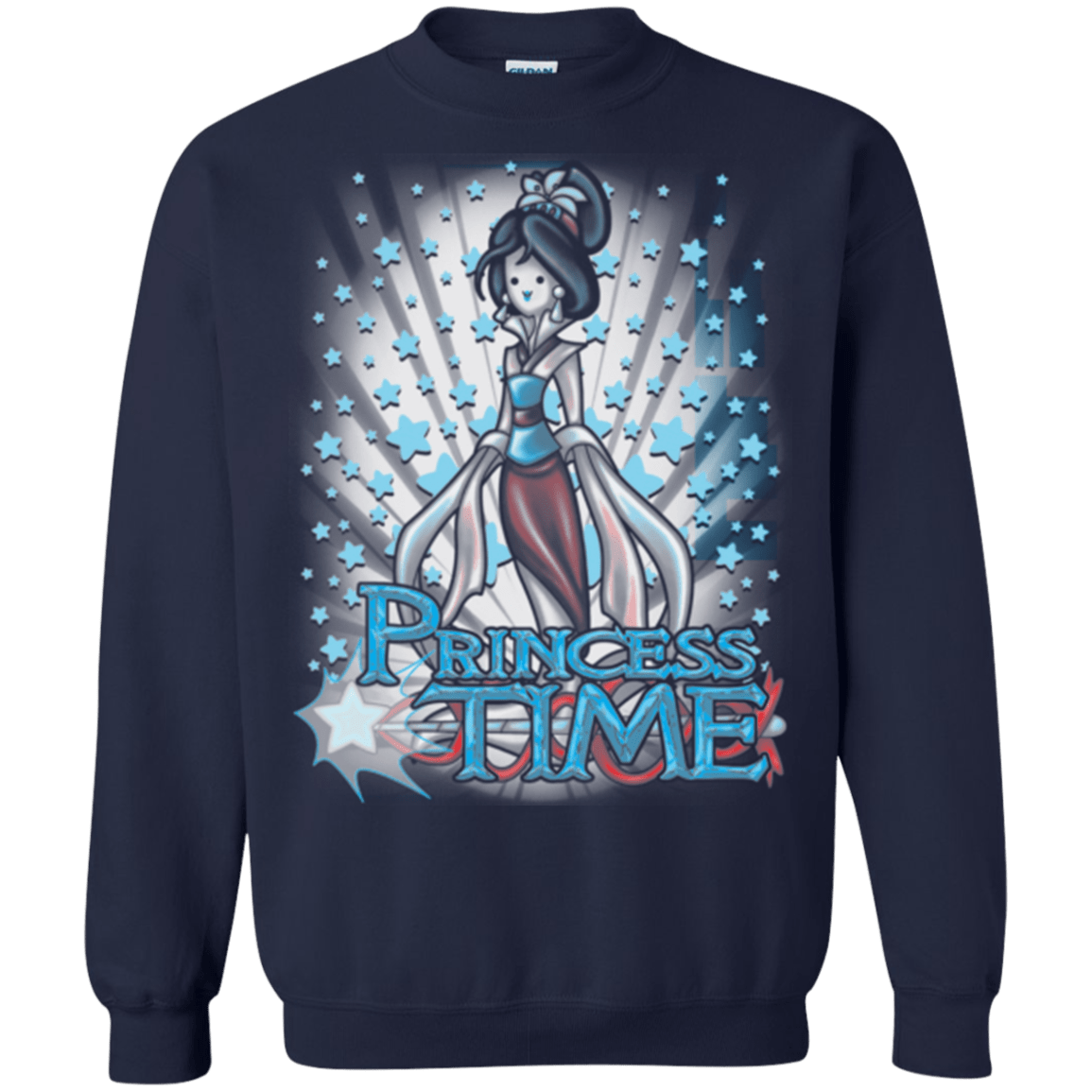 Sweatshirts Navy / Small Princess Time Mulan Crewneck Sweatshirt