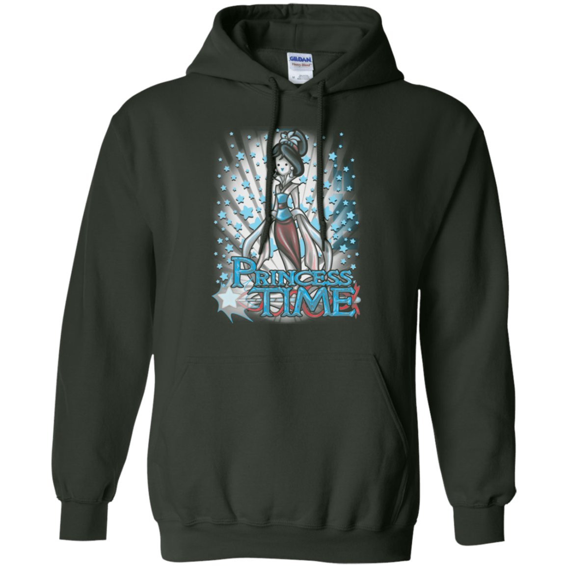 Sweatshirts Forest Green / Small Princess Time Mulan Pullover Hoodie