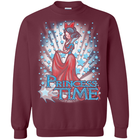 Sweatshirts Maroon / Small Princess Time Snow White Crewneck Sweatshirt