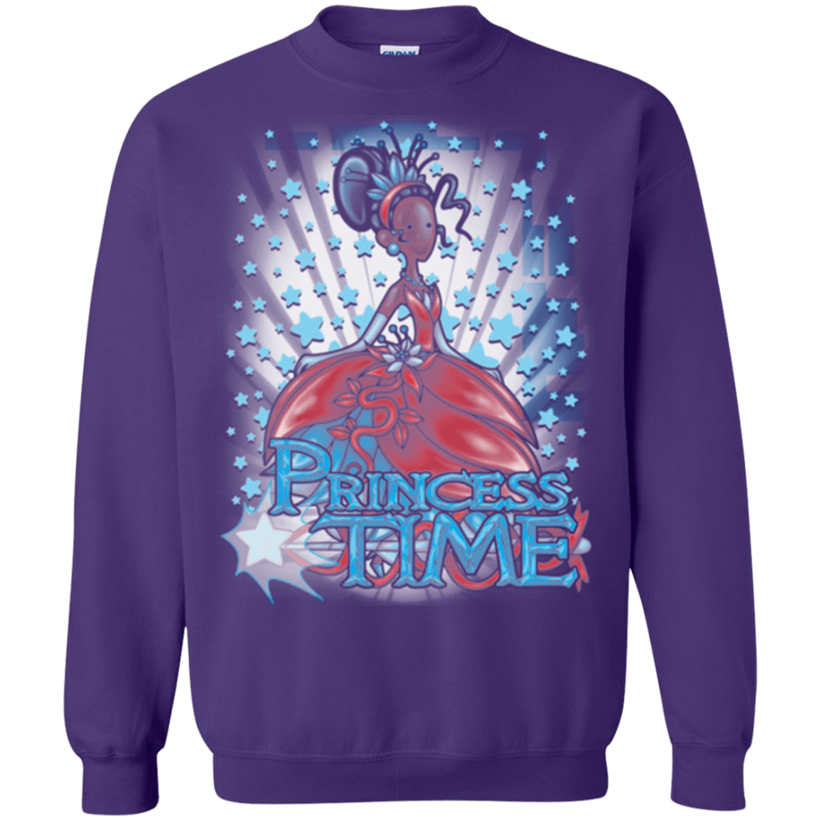 Sweatshirts Purple / Small Princess Time Tiana Crewneck Sweatshirt