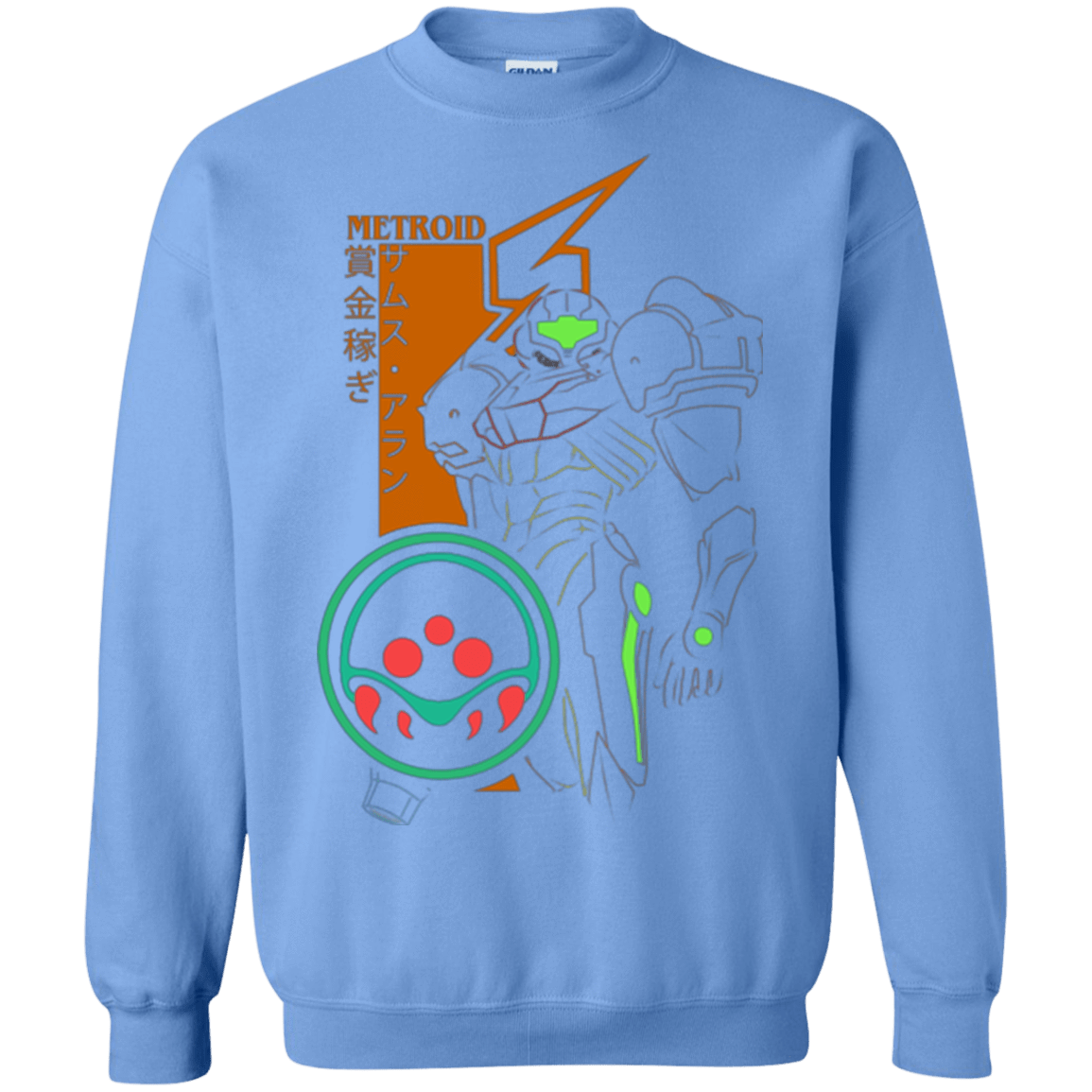 Sweatshirts Carolina Blue / Small Profile-METROID Crewneck Sweatshirt