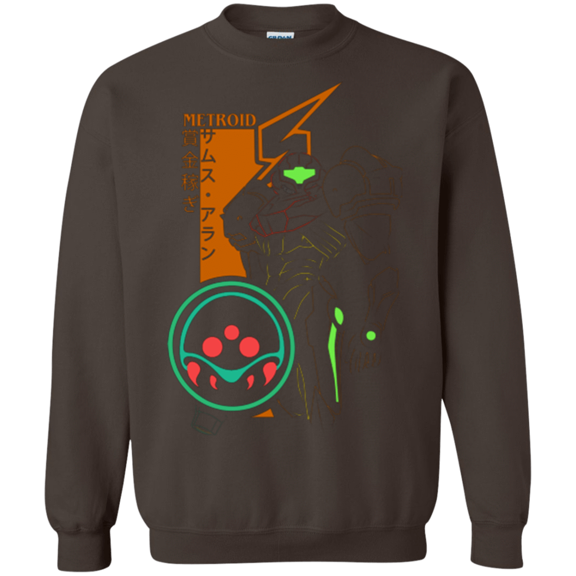 Sweatshirts Dark Chocolate / Small Profile-METROID Crewneck Sweatshirt