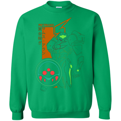 Sweatshirts Irish Green / Small Profile-METROID Crewneck Sweatshirt