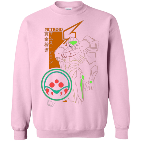 Sweatshirts Light Pink / Small Profile-METROID Crewneck Sweatshirt